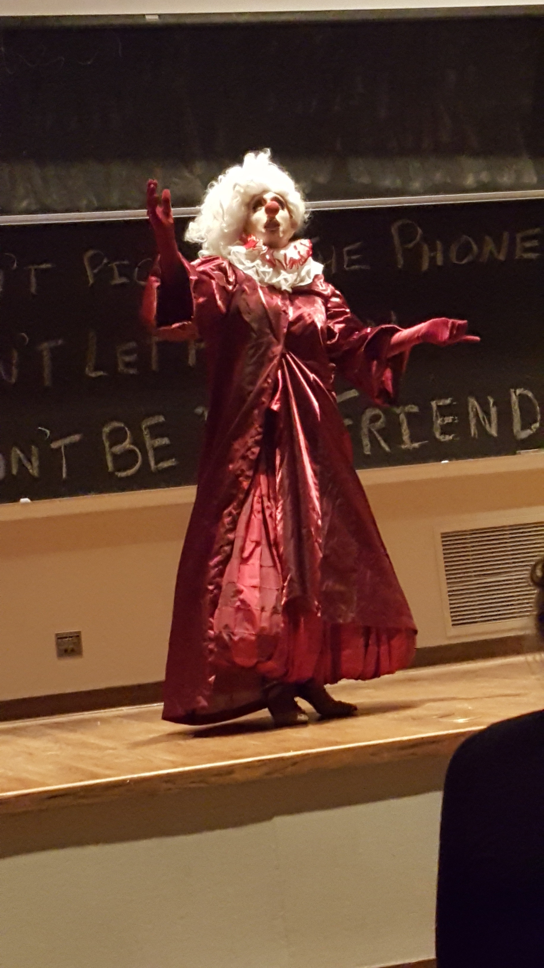 SADHAUS drag performer takes the stage at Fisk Hall.